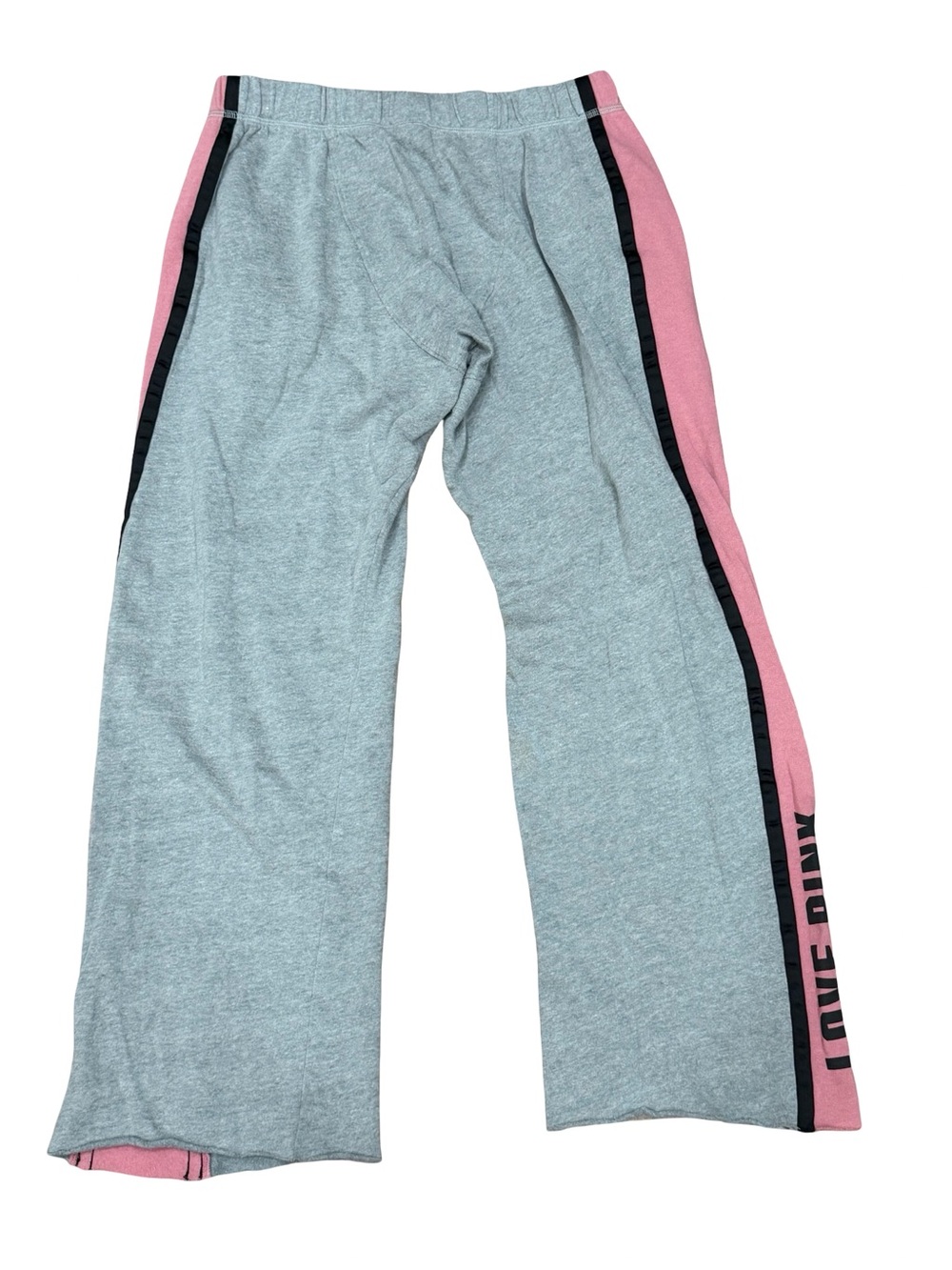 Victoria's Secret PINK Boyfriend Sweatpants Gray Heather Side Stripe Size Small - Picture 10 of 11